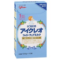 Glico ICREO Baby Follow-Up Milk 글리코 아이크레오 후기 분유 (1-3세) 13.6g 10입 4팩