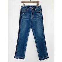 루키 옆라인 부츠컷 배색 청바지 데님