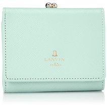 랑방온블루 룩셈부르크 여성 가죽 클래스프 바이폴드 반지갑 민트 색상