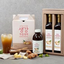 생강원액 생강차 630g 2병 유리병 명절 추석 설날 효도 부모님 단체 선물, 선물박스