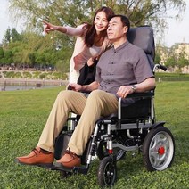 Medster 경량 자동 전동휠체어 노인 장애인 접이식, D5하이백12A20~25km충격흡수미끄럼방지