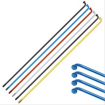 자전거스포크 자전거휠스포크 자전거니플 산도로 자전거 용 10 pcs 자전거 스포크 와이어 2.0 라운드 스틸 스포크 14g 검정색 고강도 캡, 블랙 233