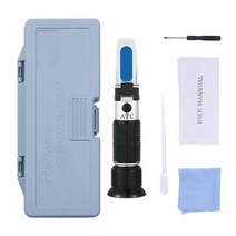 비파괴 당도 측정기 휴대용 브릭스 설탕 굴절계 ℃ ℃ 테스터 미터 과일 소스 주스 잼, 플라스틱 상자