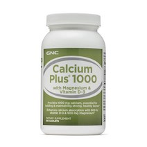 GNC 칼슘 플러스 1000 180정 Calcium Plus, 1개