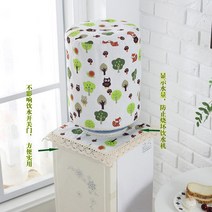 정수기 생수통 커버 물통 덮개 녹조 방지 가리개, 에메랄드 그린 숲 높이 36cm 지름 27cm