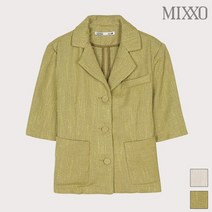 미쏘 반팔 트위드 페미닌 슬림 숏 자켓 MIWJK9802S