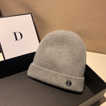 겨울방한모자 프랑스 M 로고 가을 겨울 보온 양털 비니 일본 매치 두꺼운 방한