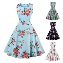 [바보사랑] 햅번원피스 화려한 민소매 빅사이즈까지 비치