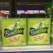 Benefiber Natural Fibre Supplement 베네화이버 네츄럴 화이버 식이섬유 28개입x2팩, 1개