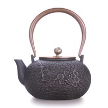 무쇠주전자 주철 물끓이는 보온 보냉 쇠 술 차 감성 주물 예쁜 찻 고급형 가정용, 1.3L 매화