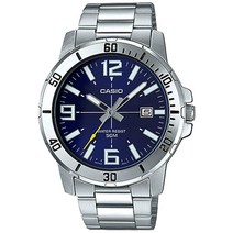 [CASIO 카시오][무상AS] 남성남자 메탈밴드손목시계 재팬무브 5기압 MTP-VD01D-2B