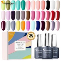 VIP VENALISA 컬러 젤 매니큐어 풀 커버리지 에나멜 바니시 글리터 바니시 키트 당 36 개 65 개, 90512k 36pcs, CHINA