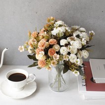 cocooning 홈가드닝 조화부케 2color 데이지 1P 인테리어 조화, 화이트