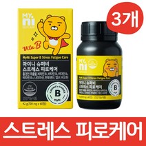마이니 스트레스 피로케어 홍경천추출물 영양제, 60정, 3개
