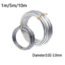 스텐강선 도금 로프 와이어 1m5m10m 스테인리스 철사 직경 0.02-3.0mm 304 스테인리스 강선, 0.8mm 10m