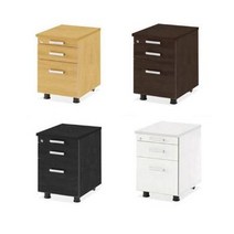 사무실 책상 3단 이동 서랍장 수납장, 메이플비치