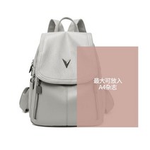 방검가방 소매치기 방지 도난 여성용 천연 가죽 백팩 빈티지 배낭 여행 가방 도시 캐주얼 방수
