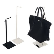 다목적 낮은 가방 행거 매장용 행가 일자 미니 튼튼한 철제 옷가게 인테리어 스탠드 옷걸이 진열 디피 거치대, 화이트