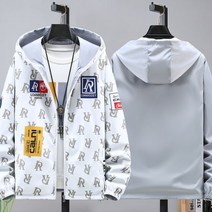 T19 남자 빅사이즈 봄가을 양면 후드 점퍼 자켓 통통남 남성 재킷 청소년 고등학생 대학생
