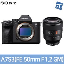 소니정품A7S lll 풀바디 A7S3 미러리스카메라 / A7SM3 미러리스카메라 (렌즈패키지)ED, 20소니A7SM3  FE 50mm F1.2 GM