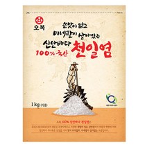 오복식품 쓴맛이 없고 미네랄이 살아있는 신안바다 천일염, 1kg, 10개