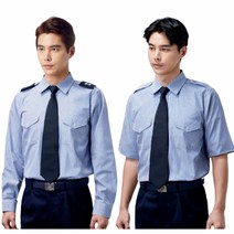 경신 KSK 2302 춘추 작업복 근무복 경비복 경호 스트라이프 줄무늬 셔츠 남방 상의, KSK 2302(긴팔), M(90), M(90)