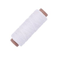 [갈색가죽] 가죽공예 왁스실 화이트 가죽실 초실 0.8mm 50m 150D, 파란색