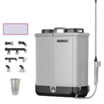 KOMAX 충전식 전동 농약분무기 살포기 제초기 압축 방역, 20L 20Ah배터리