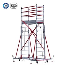 PRESAFE XL 프로 투피스 스캐폴딩 2x8단 KCS004XL-PR 스캐폴더 고소작업대 사다리