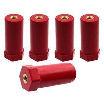 LBY 5피스 JYZ 절연 기둥 SB-20x50mm 폴리에스터 스탠드오프 절연체 고강도 버스바 절연체 지지대 수지(레드)