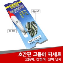 현진피싱 초간편 고등어 찌 set 전어 전갱이 바다 바늘 채비 낚시