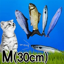 고양이 간식 우쭈쭈 캣닢 물고기 미디움 30cm 캣 토이, 허집사 꽁치
