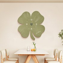 YHeee 꽃 모양 예쁜 벽시계 모란디 INS 홈데코 무소음벽시계, C, 40cm