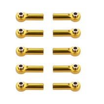 1/8 및 1/10 RC 트럭 버기를위한 10PCS M4 금속 타이를 눌러 링크로드 엔드, 하나, 금