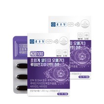 종근당 20100 저온 초임계 알티지 오메가3 루테인 지아잔틴 24 / 식물성캡슐 4중복합기능성 비타민D E, 2박스, 30캡슐