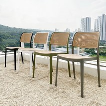 더조아 모카체어 라탄 디자인 올사출 테라스 야외용 카페 인테리어 의자, 모카체어 화이트