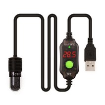 수족관온도조절기 온도계 디지털 방수 온도측정기 어항온도계 가정용온도계Small Aquarium Betta Heater Ad, 한개옵션0