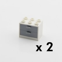 중국레고 호환 도시 MOC 벽돌 부품 빌딩 블록 장교 가구 액세서리 키트 DIY 완구 노트북 컴퓨터 컵 전화 가, 21 2pcs drawer