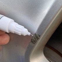 차량용 휠붓펜 더뉴그렌저용 휠 페인트 복원제 자동차 바퀴 타이어 휠, 2) 블랙 (붓펜+사포)