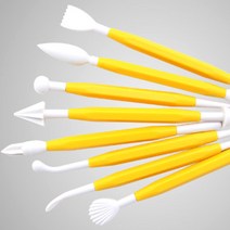 점토 조각칼 8종 세트 클레이 재료 도예 공방 DIY 공구 조소 취미, 단품, 단품