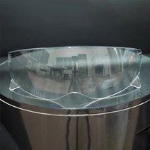 호환 클래식 경량 오픈 풀 페이스 바이크 헬멧 쉴드 레트로 액세서리 안티 uv 앞 유리, 분명한