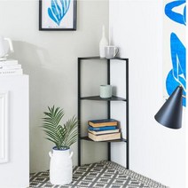 [빠른 배송] 플러스3 삼각 단코너 선반 슬림 콘솔 철제 테이블 거실 화장대 미니, 02.삼각_3단(화이트)(NST055W-3)