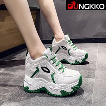 시크덩꼬 펀칭 메쉬 어글리 웨지 키높이스니커즈 DK2495