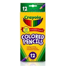 크레욜라 색연필 12색 684012 어린이 미술 크리스마스