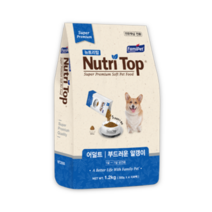 쥬파크 뉴트리탑 리뉴얼 소프트사료 1.2kg 어덜트 1개 사료