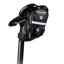 RHINOWALK 자전거 방수 안장가방 싯포스트백 라이딩 공구가방, 검정무광
