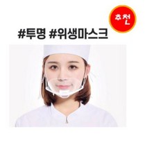 호호몰 투명 위생마스크 10개입(입가리개 조리사 마스크 김서림방지), 1set, 10개