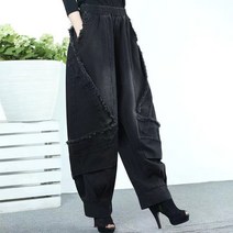 Mayfox 배기핏 밴딩와이드 벌룬팬츠 항아리바지 와일드슬랙스 알라딘 통바지