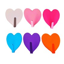 삼돌이잡화점 스테인리스 러블리 하트 6 color 후크-8p, 8p, 퍼플
