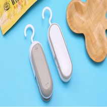 가정용 휴대 미니 매직 비닐 밀봉기 실링기 열접착기 포장기 봉합기 캠핑, 화이트, 1개